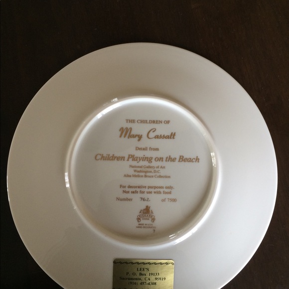 Mary Cassatt Ltd Ed Plate in Original Box - Picture 5 of 7